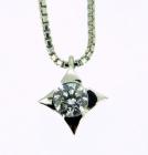 Collana punto luce con Diamante ct 0.09 cod.1593MV